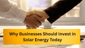 Why Businesses Should Invest in Solar Energy Today